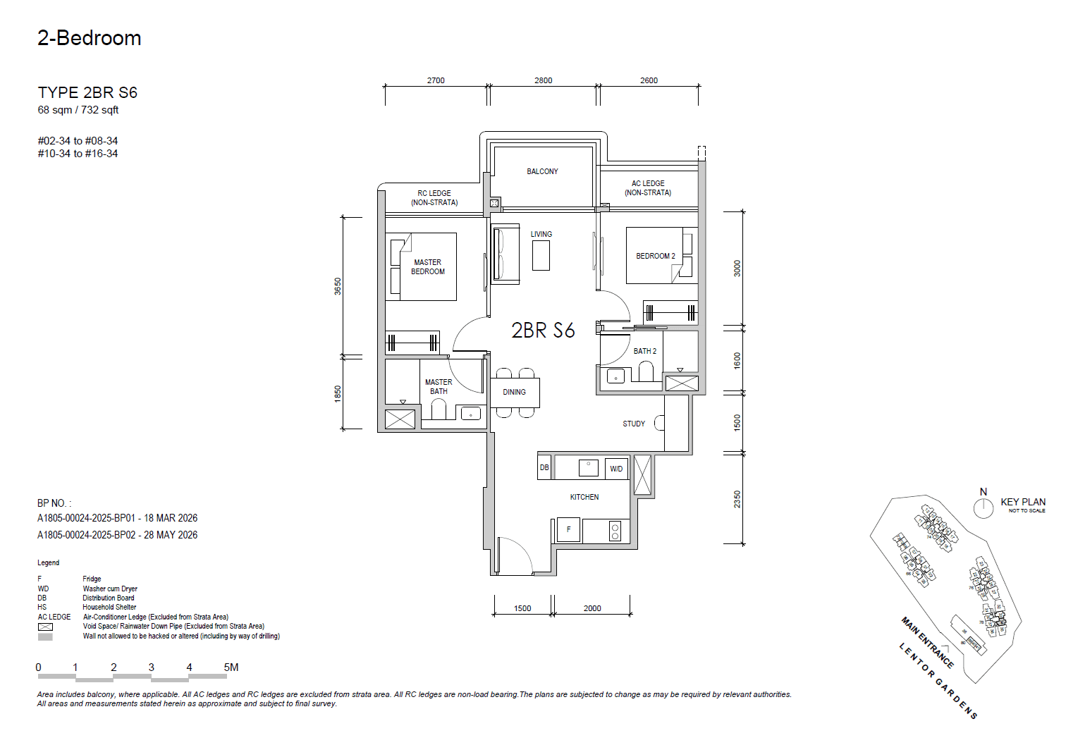 2 Bedroom + Study 6
